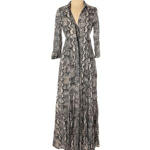 (SOLD) Zara Snake Print Maxi Dress